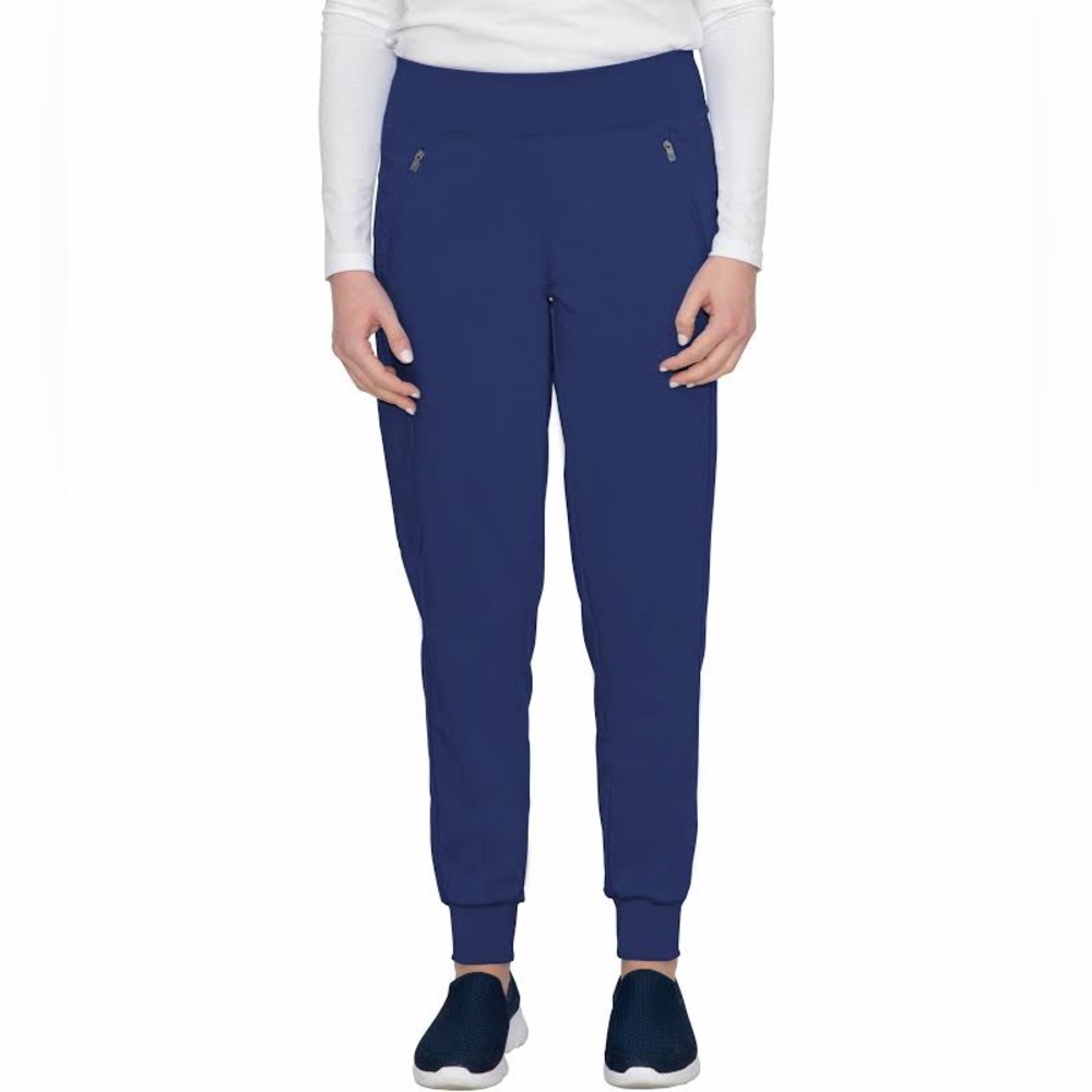 Used Women’s Navy Healing Hands Purple Label Yoga Scrub Joggers